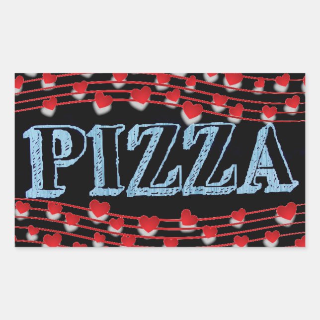 Pizza Rectangular Sticker (Front)