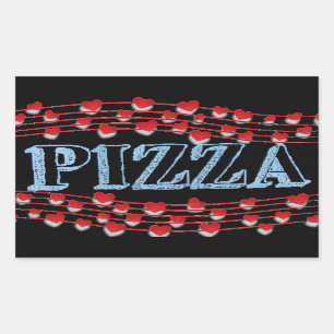 Pizza Rectangular Sticker