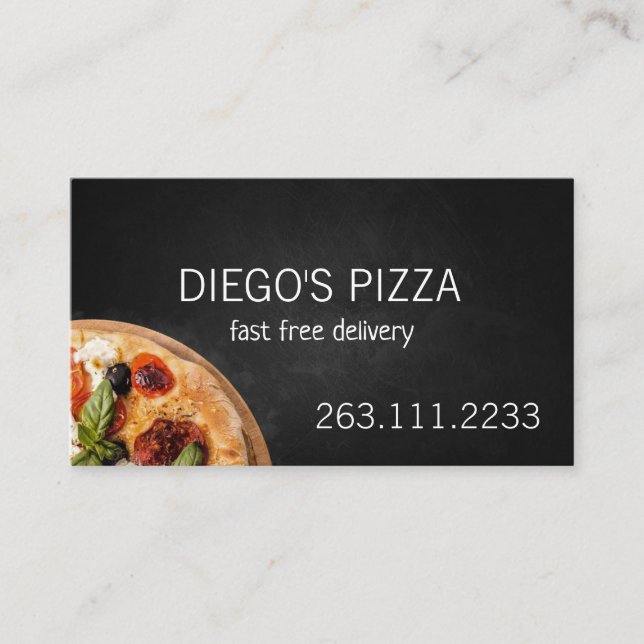 Pizza Restaurant  Business Card (Front)