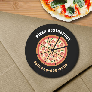Pizza Restaurant Classic Round Sticker