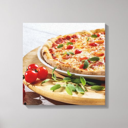 Pizza Restaurant Italian Food Supplies Artwork Art Canvas Print