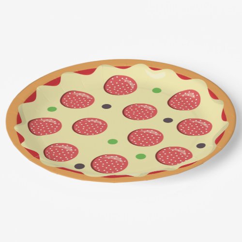 Pizza restaurant paper plates