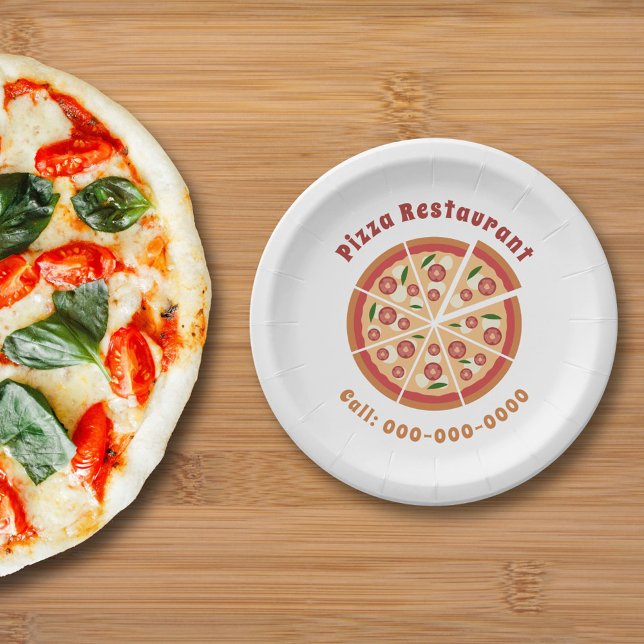 Pizza Restaurant Paper Plates (Pizza Paper Plates)