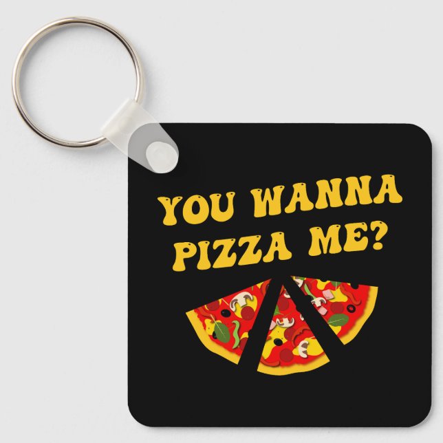 Pizza Restaurant Promotional  Keychain (Front)