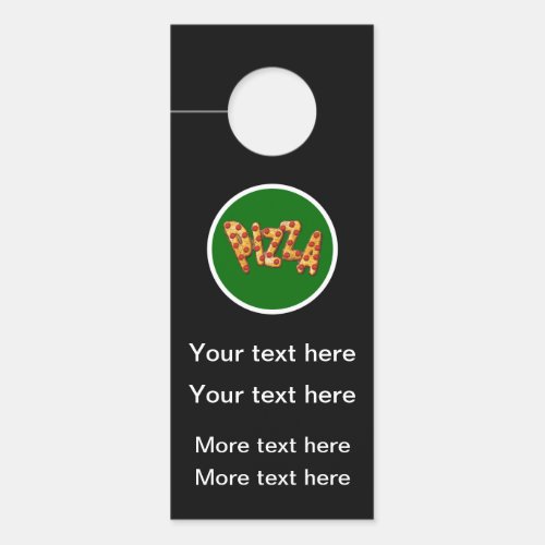 Pizza Restaurant Promotional Template Door Hanger