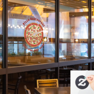 Pizza Restaurant Window Cling