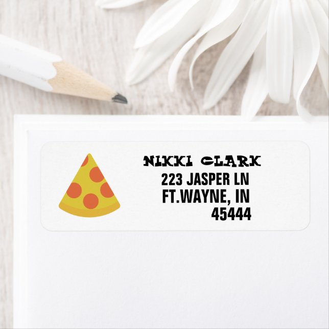 PIZZA RETURN ADDRESS LABELS (Insitu)