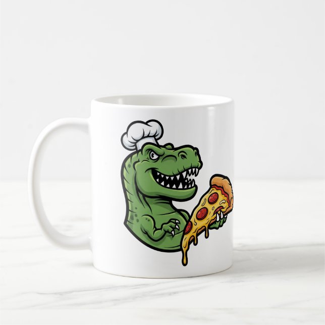 Pizza-Rex Coffee Mug (Left)