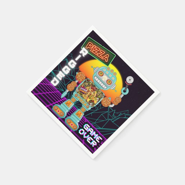 Pizza Rigged - Game Over Napkins (Corner)