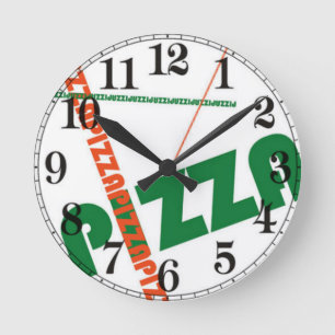 Pizza Round Clock