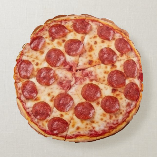 Pizza Round Pillow (Front)
