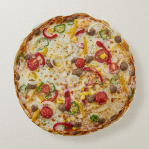 Pizza Round Pillow