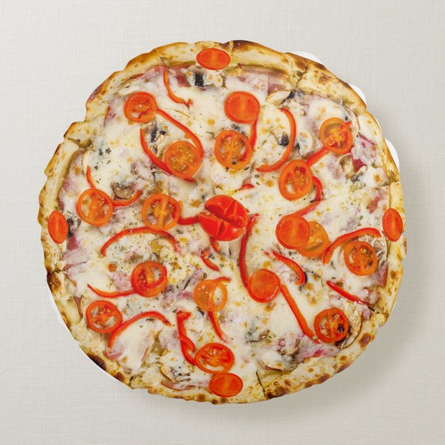 Pizza Round Pillow (Front)