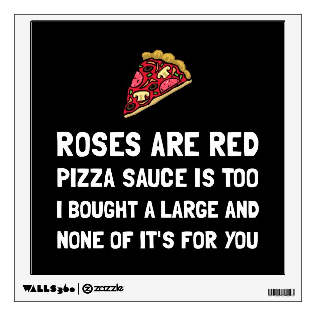 Pizza Sauce Wall Sticker (Front)