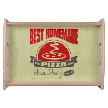 Pizza Serving Tray by CaptainScratch at Zazzle