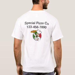 Pizza Shop Business Logo Work Shirts