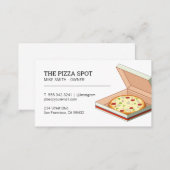 Pizza Shop | Pizza Box Business Card (Front/Back)
