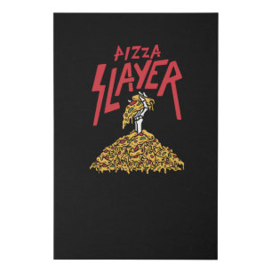 Pizza Slayer Faux Canvas Print