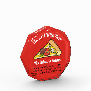 Pizza Slice Acrylic Award