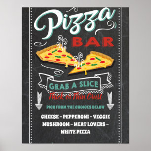 Pizza Slice Bar Party Sign