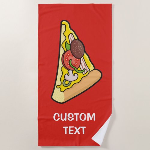 Pizza Slice Beach Towel