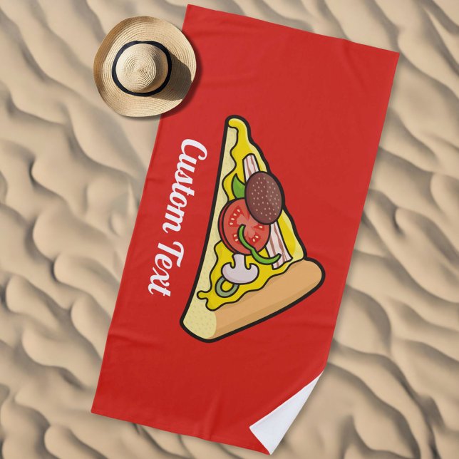 Pizza Slice Beach Towel (Creator Uploaded)