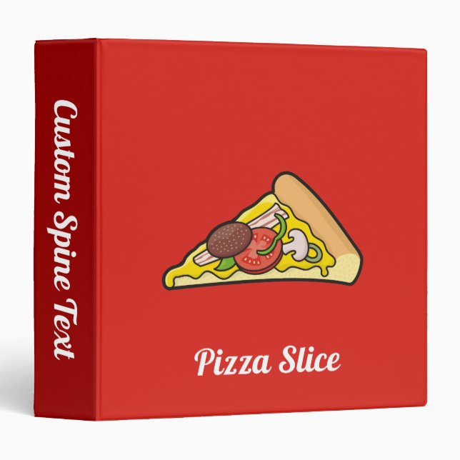Pizza slice binder (Front/Spine)