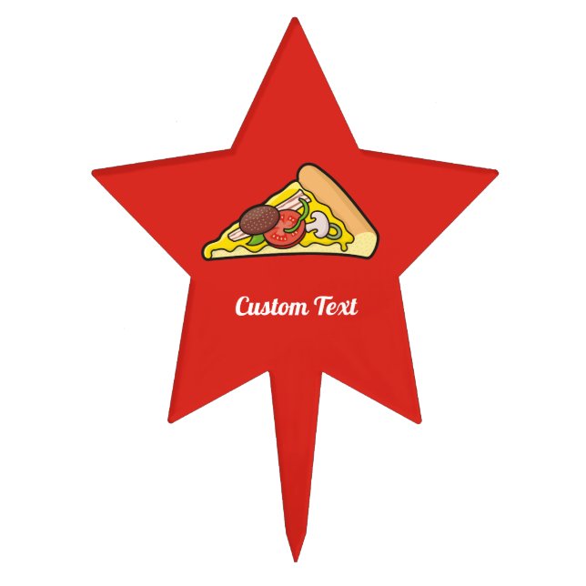 Pizza slice cake topper (Front)