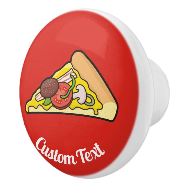 Pizza slice ceramic knob (Right)