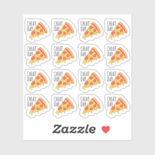 Pizza Slice Cheat Day Reminder Calendar Planner Sticker
