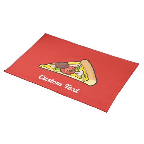 Pizza slice cloth placemat