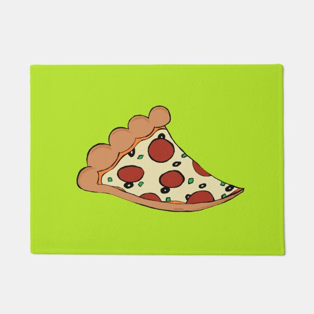 Pizza slice custom doormat (Front)