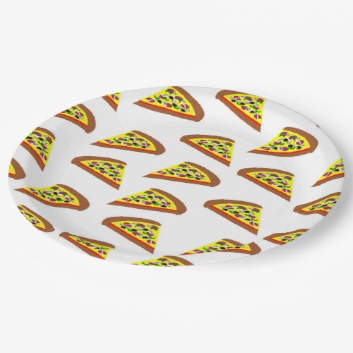 Pizza Slice Design Paper Plates