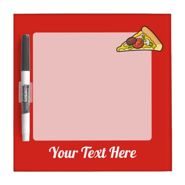 Pizza slice dry erase board (Front)