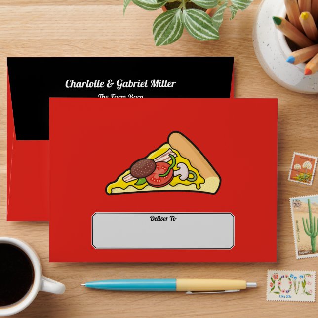 Pizza slice envelope (Desk)