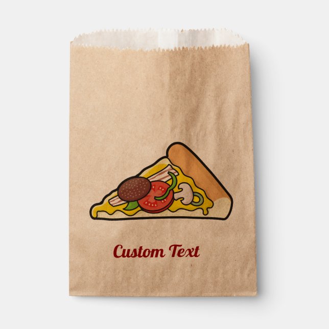 Pizza Slice Favor Bag (Front)