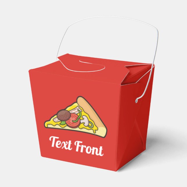 Pizza slice favor boxes (Front Side)