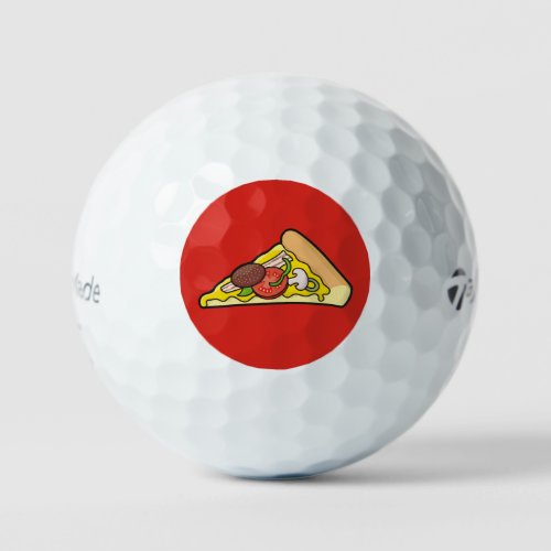 Pizza slice golf balls