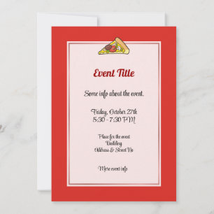 Pizza Slice Invitation