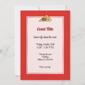 Pizza Slice Invitation