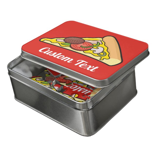 Pizza Slice Jigsaw Puzzle (Lid Open)