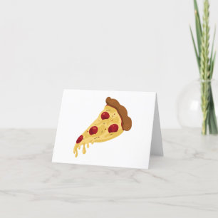 Pizza Slice Letterpress Thank You Card