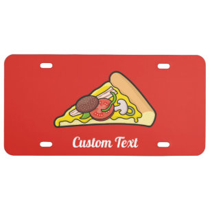 Pizza Slice License Plate