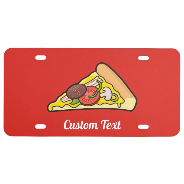 Pizza Slice License Plate (Front)