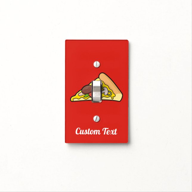 Pizza Slice Light Switch Cover (In Situ)