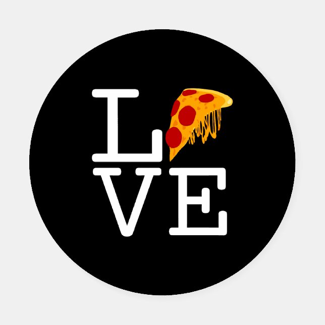 Pizza Slice Love Coaster Set (Single)