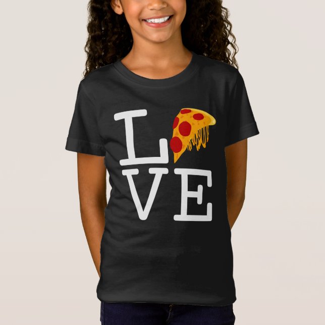 Pizza Slice Love T-Shirt (Front)