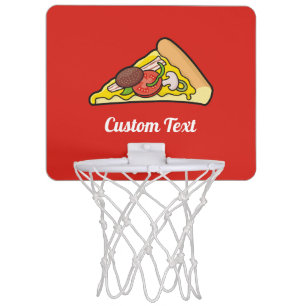 Pizza slice mini basketball hoop
