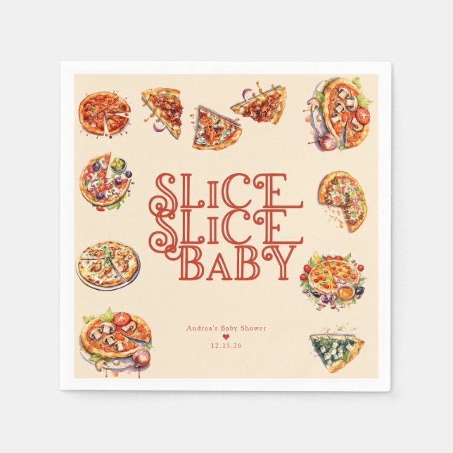 Pizza | Slice  Napkins (Front)