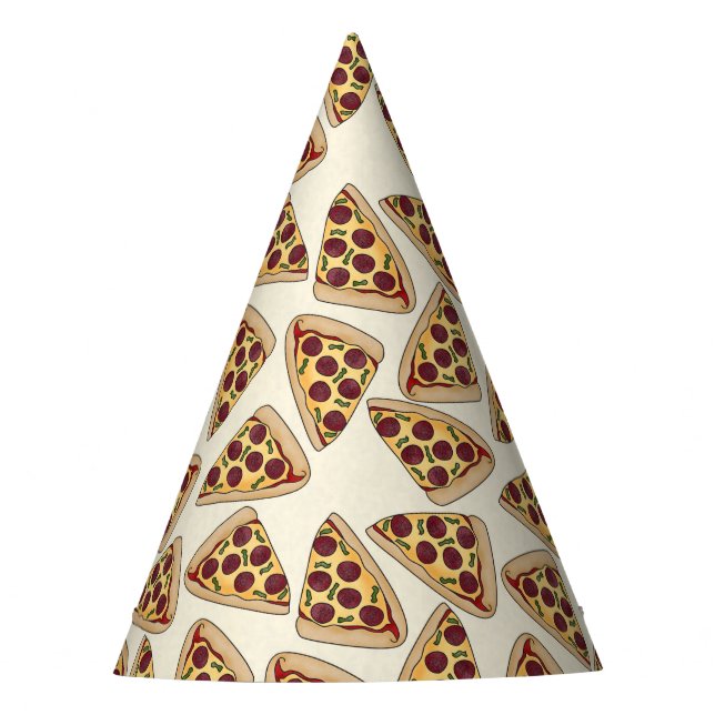 Pizza slice paper party hat (Front)
